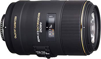 Sigma 105mm F2.8 EX DG OS HSM - Objetivo para Nikon (Distancia Focal Fija 105mm, Apertura f/2.8-22, diámetro 79mm), Negro