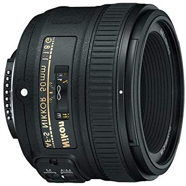 Nikon AF-S 50mm F1.8 G - Objetivo para Nikon (distancia focal fija 50mm, apertura f/1.8) color negro - Versión Europea