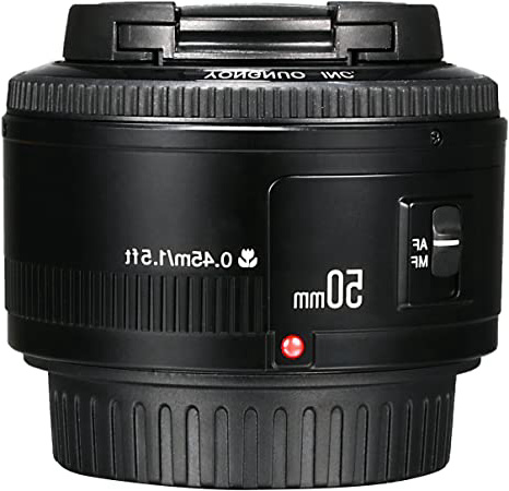Yongnuo YN 50mm F / 1.8 AF/MF Gran Apertura Lente de Enfoque Automático para Canon EF Monte EOS Cámara LF651