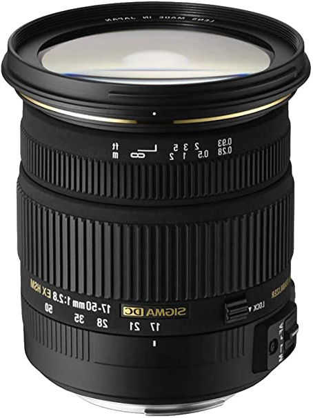 Sigma DC - Objetivo para Nikon (17-50mm, f/2.8, estabilizador, 77 mm), Color Negro