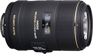 Sigma 105mm F2.8 EX DG OS HSM - Objetivo para Nikon (Distancia Focal Fija 105mm, Apertura f/2.8-22, diámetro 79mm), Negro