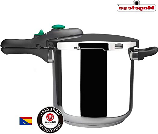 Desconocido MAGEFESA 01OPDINAM06 01OPDINAM06-Olla a presión súper rápida Modelo Dynamic 6L, Metal, 22 cm