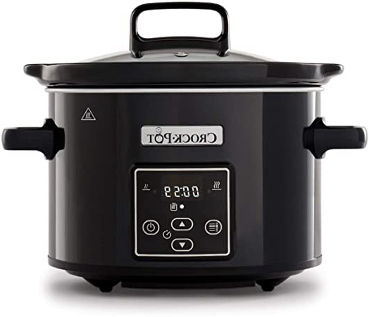 







Crock-Pot CSC061X Olla de cocción lenta digital para preparar todo tipo de recetas, óptimo si cocinas para ti solo o para dos, 2.4 litros, Negro/Cromado






