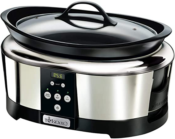 







Crock-Pot SCCPBPP605-050 Olla de cocción lenta digital para preparar multitud de recetas, 230 W, 5.7 litros, Acero Inoxidable






