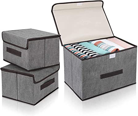 DIMJ Cajas de almacenaje Plegable,