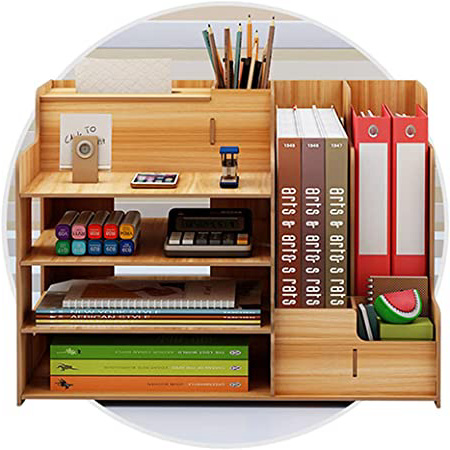 Organizador de Escritorio de Madera