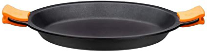 BRA Paellera, Aluminio Fundido, Negro,