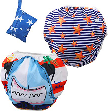 Lictin 2 Pcs Pañales Reutilizables