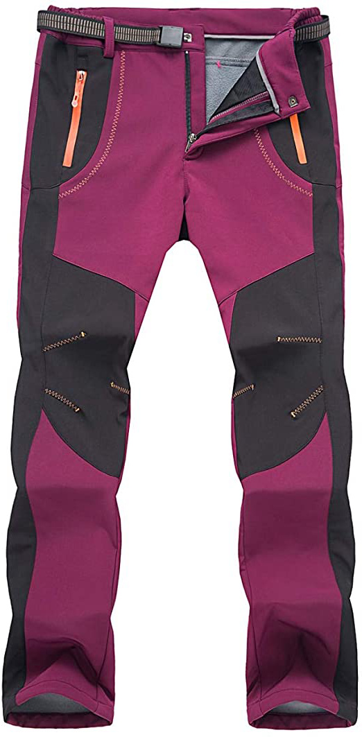 YiLianDa Pantalones de Trekking Softshell