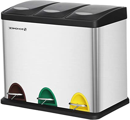 SONGMICS Cubo de Basura, Basurero
