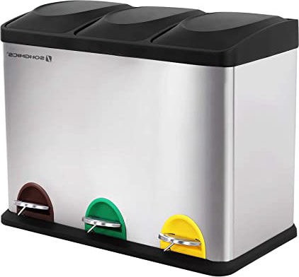 SONGMICS Cubo de Basura, Basurero