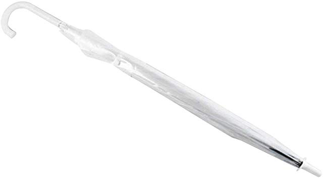 Paraguas de Mujer de Mango Largo Transparente y Duradero Semi-portátil Tamaño portátil Paraguas de poliéster Soleado y lluvioso
