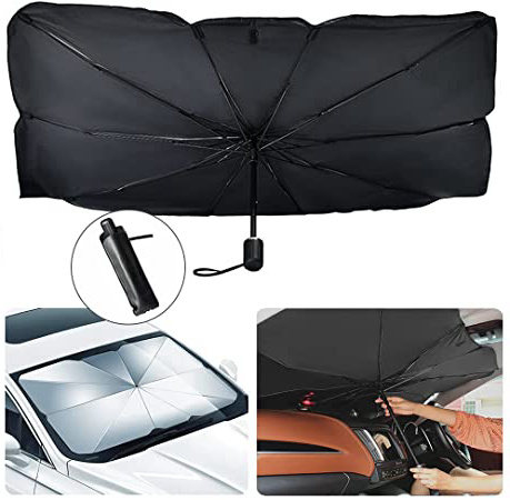 Anyingkai Plegable Parasol Coche Delantero