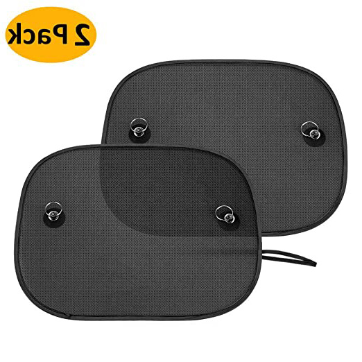 Coche Sun Shade, Paquete de 2 ventanas laterales para el coche Sombrillas Bebé universal Cortinas para el sol Bloqueos nocivos Rayos UV Calor del sol para niños Bebé Mascotas, 44cm * 36cm