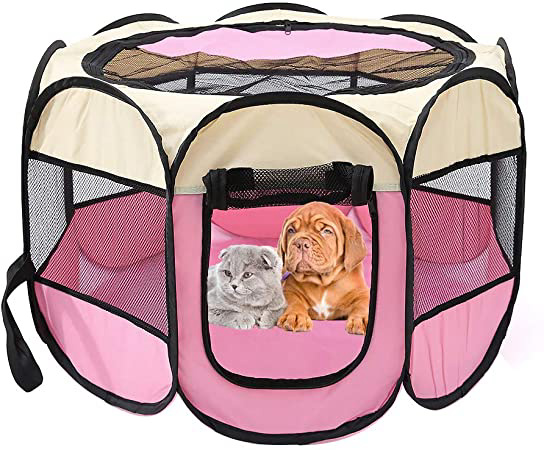 Recinto plegable para mascotas, tela