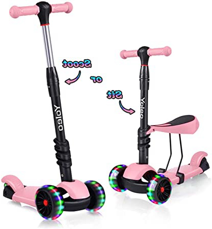 YOLEO Patinete para Niños 3-en-1,