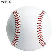 Lot de 2 du baseball Adulte Youth Unmarked Softball PU Cuir pour l'entraînement, compétition et cadeau