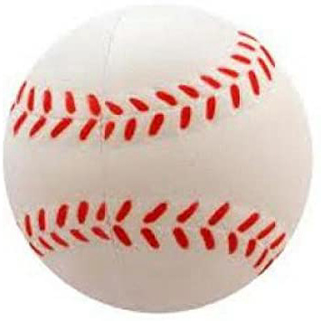 Softee Equipment 0010805 Pelota Béisbol, Unisex, Blanco, S
