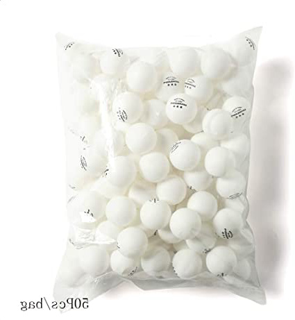 Deyan 50pcs / Bag Pelota de Tenis de Mesa Profesional Pelotas de Ping Pong de 40 mm de diámetro para Pelotas de Entrenamiento de competición