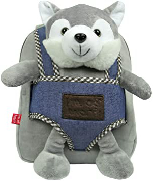 PERLETTI Mochila Infantil Pequeña Husky