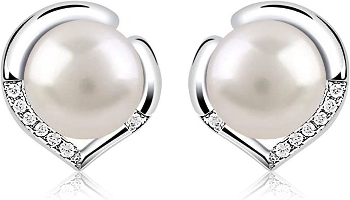 B.Catcher Pendientes Perlas Mujer Plata