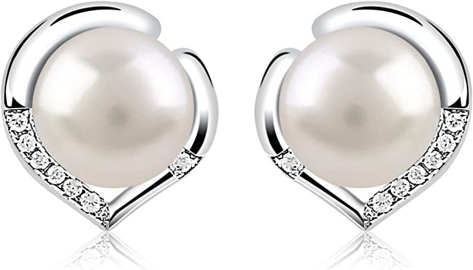 B.Catcher Pendientes Perlas Mujer Plata