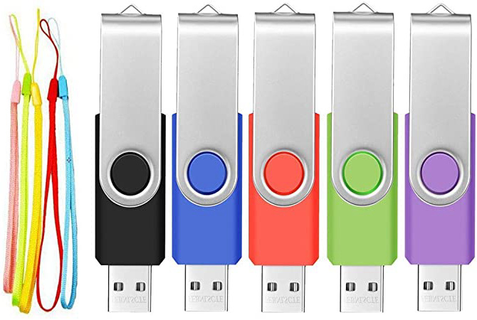 5 Piezas Memorias USB 8GB