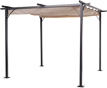 Outsunny Pérgola de Metal 3x3m