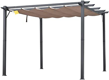 Outsunny Pérgola de Aluminio Gazebo