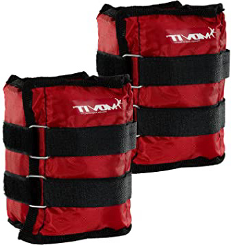 Movit® Twin Set de Pesas para muñeca/Tobillo, Peso del Brazo, Pesas de 0.5kg a 4.0kg, Ejecución de Pesas en 7 Colores/Pesas Diferentes