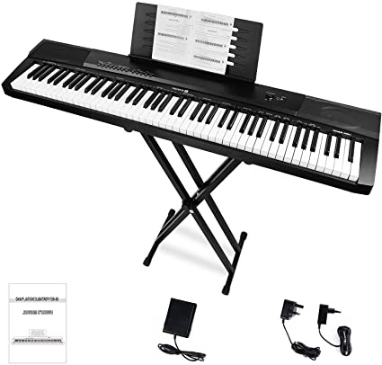 Vangoa Teclado de piano 88