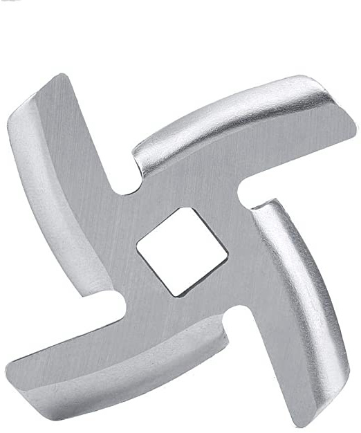 Garosa Chef Carne Picadora Cuchilla de Repuesto Acero Inoxidable Cocina Comida Carne Picadora Trituradora Picadora Picadora Cuchilla de Repuesto para Eléctrica o Manual (Paquete de 2)(46mm)