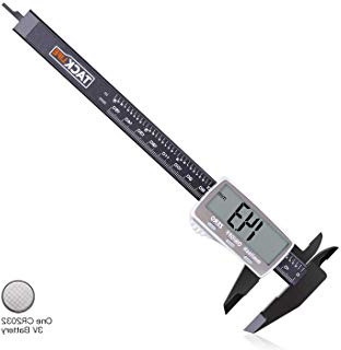 TACKLIFE-DC01-Calibre Digital Plástico de 0-150mm/ Pie de Rey Calibrador Micrómetro de pantalla LCD conversión métrica Vernier Digital Calibre diámetro interior, exterior, la profundidad y escalera