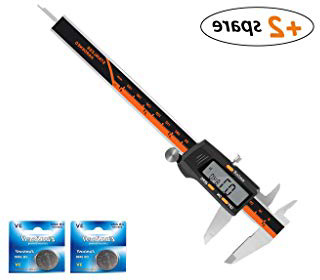 Pie de Rey Digital - Calibre Digital Profesional, Pantalla Electrónica LCD de Acero Inoxidable, 150mm/6pulgadas para Medir Interior/Exterior/Altura/Profundidad