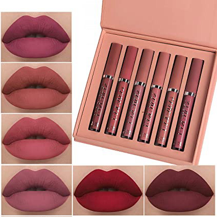 Richaa Lápiz Labial Líquido, 6pcs