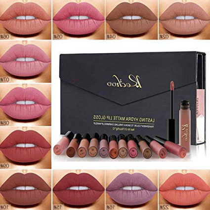 Rechoo 12 Pcs Barra de Labios Mate/Superstay Matte Pintalabios Maquillaje de Belleza Brillo Labial Terciopelo (CLASSIC GIFT)