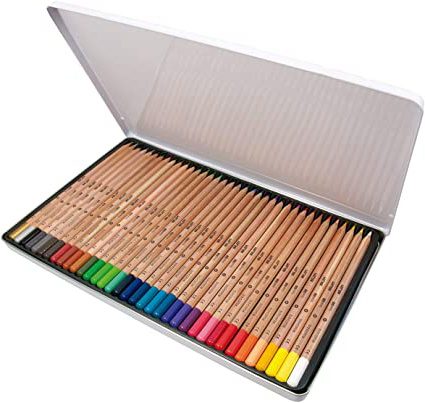Caja metálica 36 lápices de