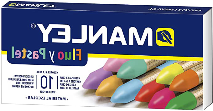 Estuche 10 ceras Manley Colores