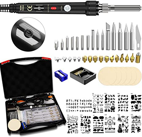 52pcs Kit Pirograbador de Madera,Ockered