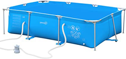Outsunny Piscina Desmontable Tubular 252x152x65