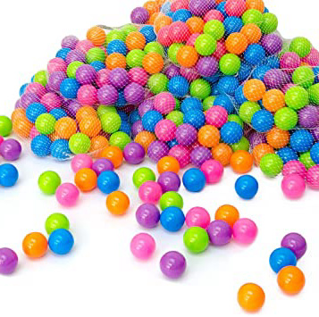 LittleTom Pelotas multicolores de plástico