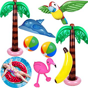 Yetech 9PCS Inflables Palmeras Flamingo