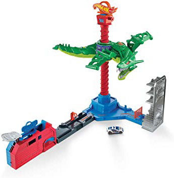 Hot Wheels Dragón Robótico, pista