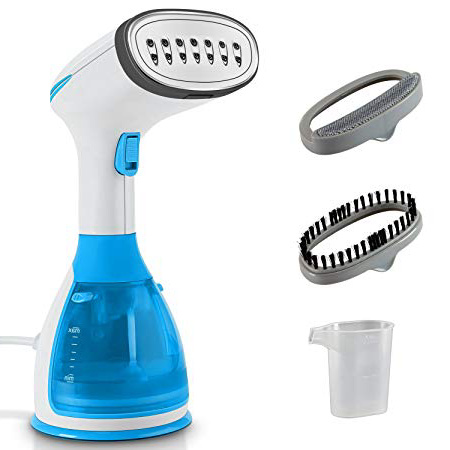 KOREY Plancha Vapor Vertical 280ml, 1500w Plancha de Vapor, Manual/automático ajustable Plancha Vapor Portátil, 20s Calentamiento Rápido, Adecuado para Casa o Viaje