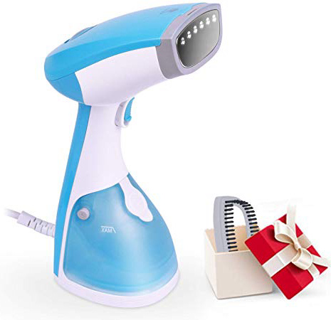 MLMLANT Plancha de Vapor, Plancha para Ropa, Uso Doble, Plancha de Vapor Vertical & Planchado Horizontal, 1500W, calienta en 30 Segundos, Plancha de Viaje, hogar y Viaje (Azul)