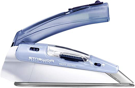 Rowenta First Class DA1510F1 - Plancha de viaje 1000 W, portátil y de fácil transporte, gran rendimiento con golpe de vapor de 45 gr/minuto, plegable con punta de precisión y doble voltaje 120 - 240 V