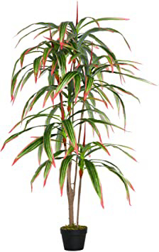 Outsunny Yuca Artificial con Maceta