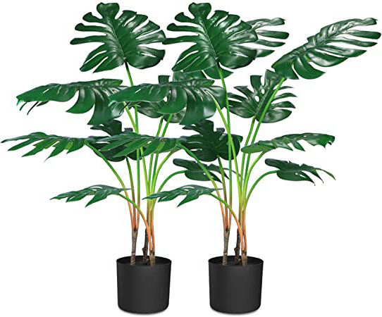 CROSOFMI Plantas Artificiales Grande Decorativas