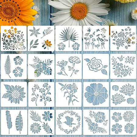 20 Plantillas de Flores Plantilla