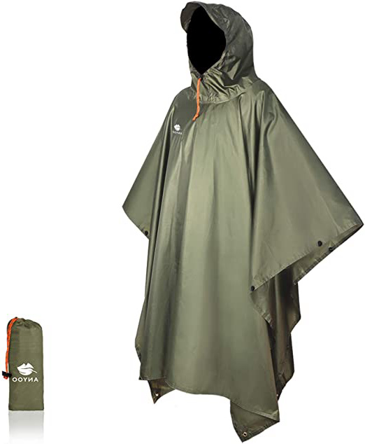 Anyoo Poncho de Lluvia Reusable